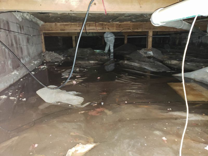 Completed Crawlspace with Encapsulation